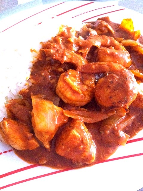 butter chicken prawn curry/tomomi tawara | SnapDish[スナップディッシュ] (ID:CDyPqa)