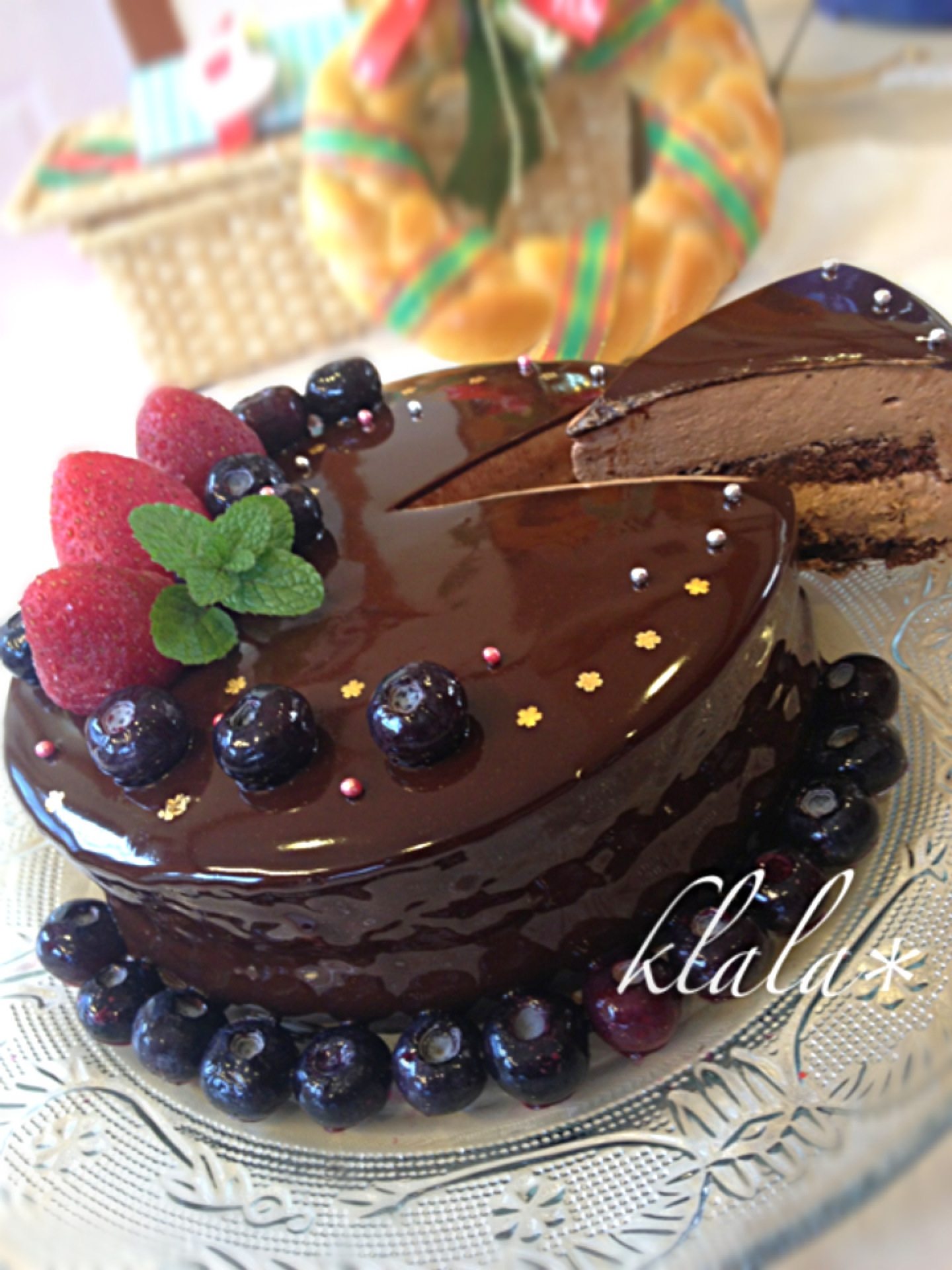 バレンタインはピッカピカ☆グラサージュの「チョコレートムースケーキ」で豪華に決めよう♡