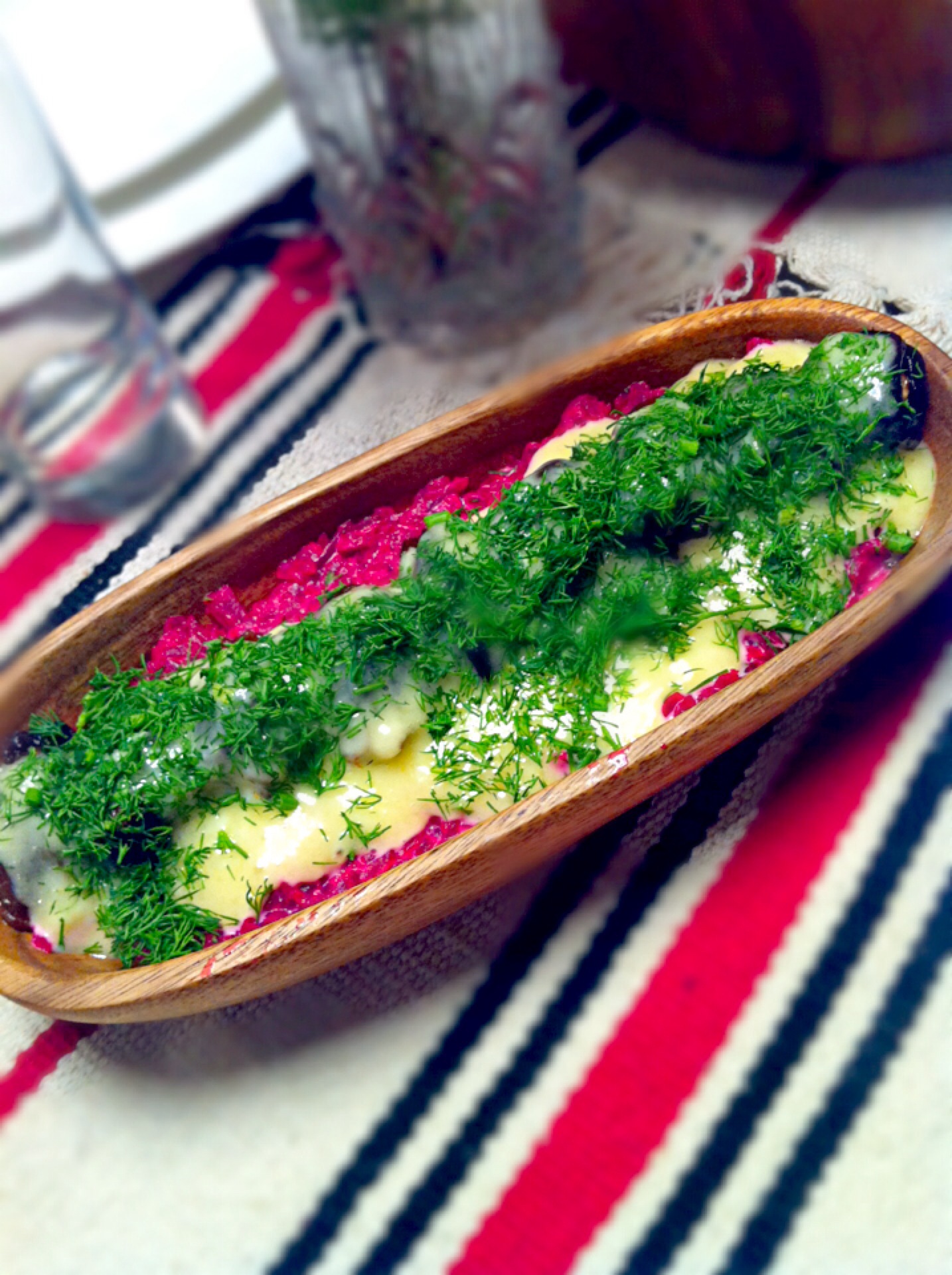 Stuffed prunes with beet salad Ukraine style/aястасия | SnapDish[スナップ ...