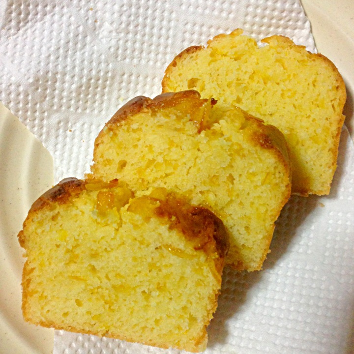 柚子茶たっぷり簡単パウンドケーキ( •ॢ◡-ॢ)-♡