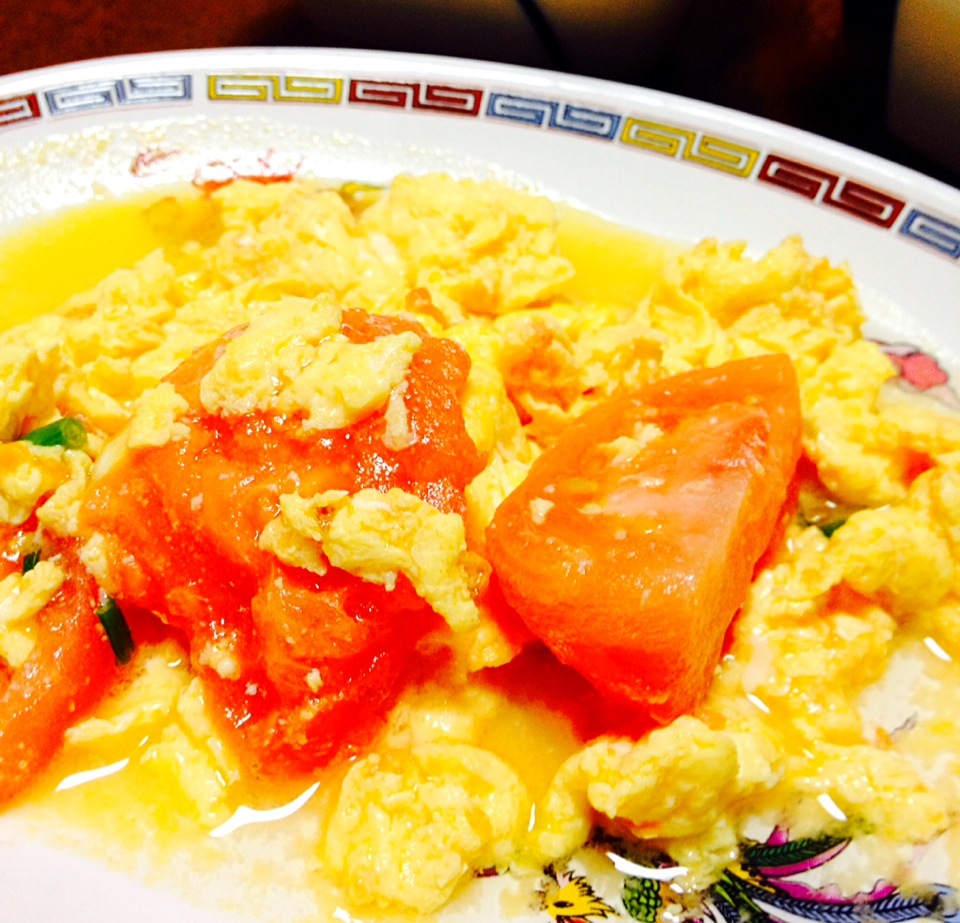 卵とトマトの中華風炒め