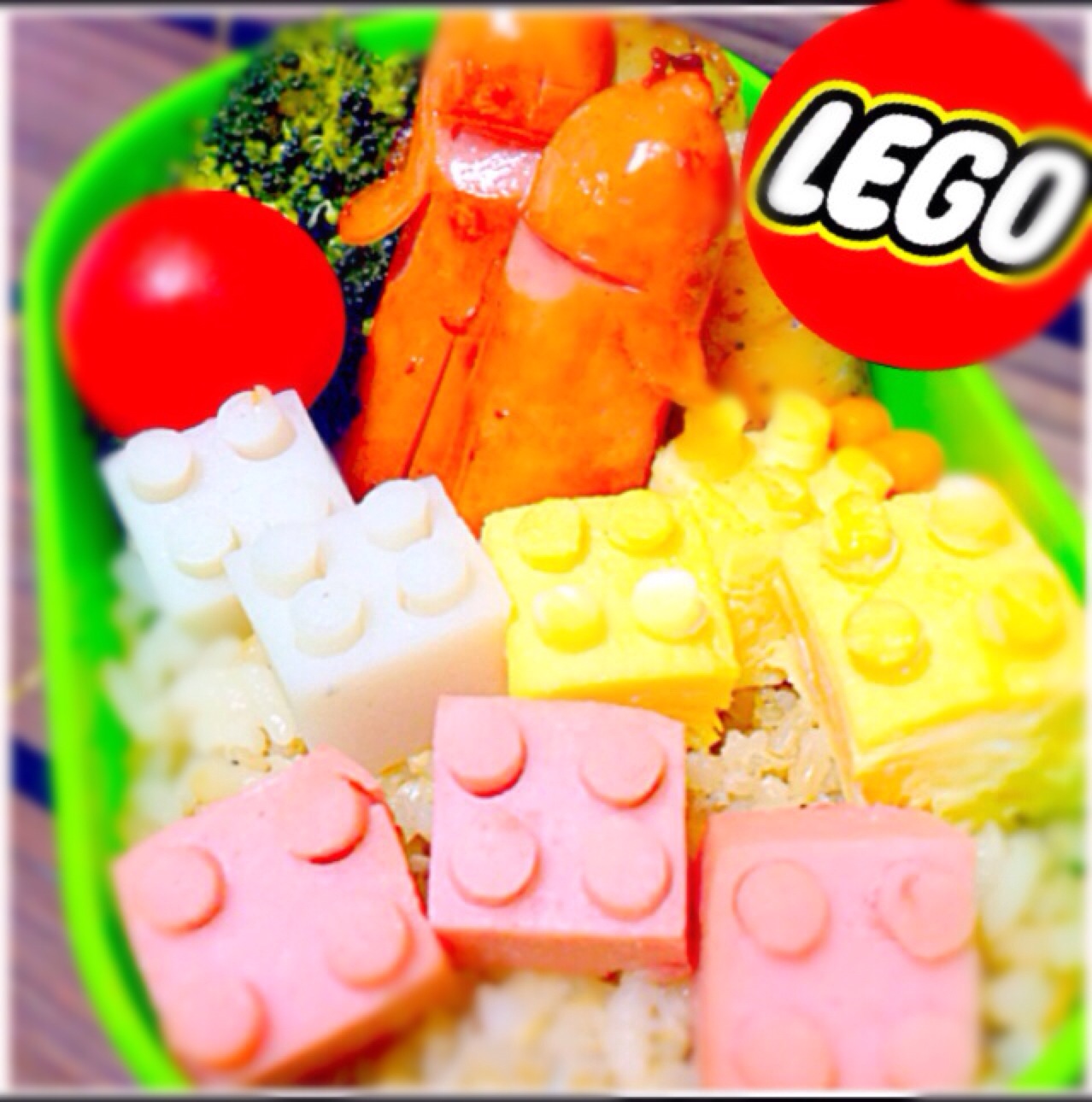 おかずlegoブロックと炊き込みしらすご飯弁当 Haz Haz Snapdish スナップディッシュ Id Vm1kba