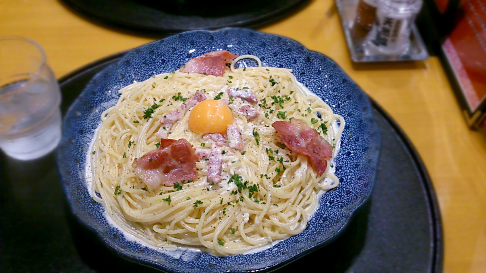 洋麺屋 五右衛門 女池店 カマンベールチーズとカリカリベーコンのカルボナーラ ミナミ ヒロヤ Snapdish スナップディッシュ Id Lo4uja