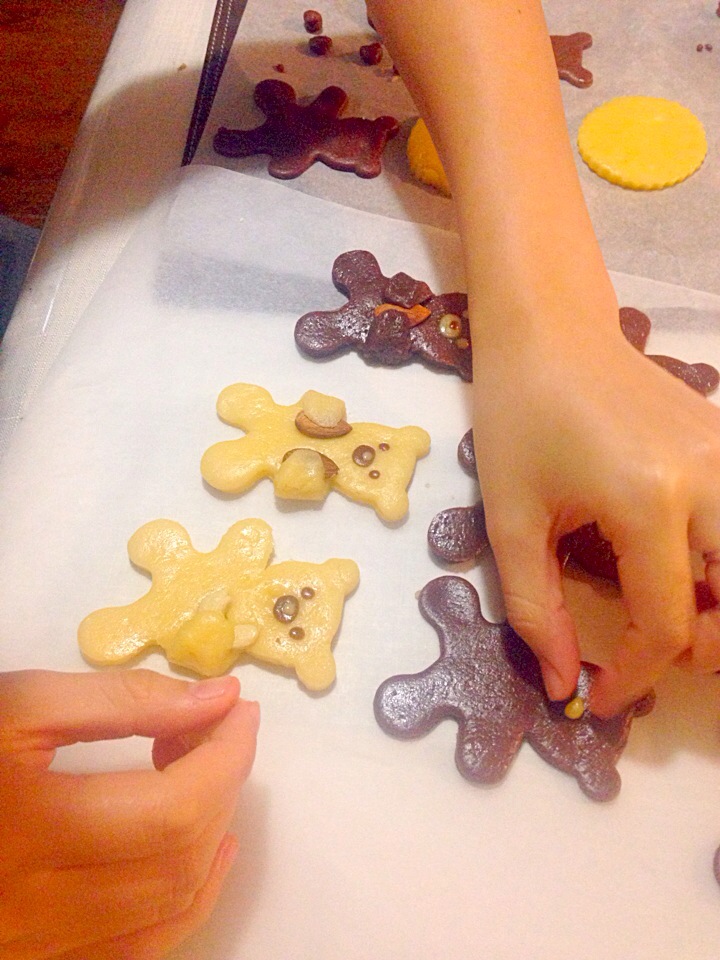 娘とクッキー作り^ ^