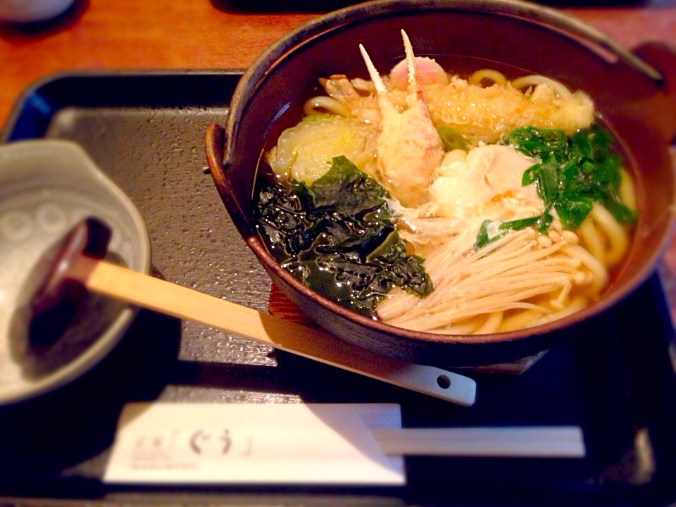 東京そば正家の蟹天鍋焼きうどん たいち Snapdish スナップディッシュ Id Yoqmma