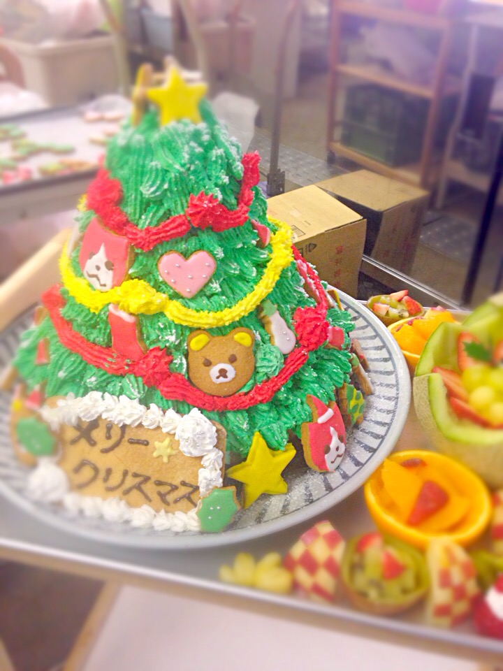 職場の厨房 保育園のクリスマスケーキ製作中 しのてら Snapdish スナップディッシュ Id Dp055a