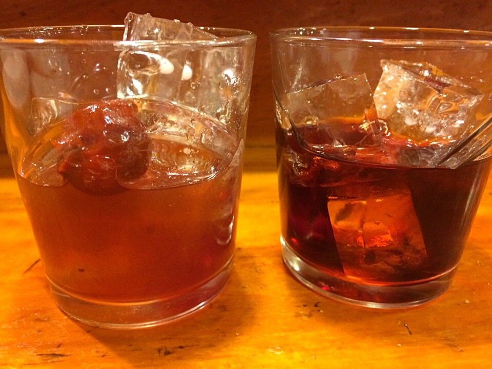 Hamanasu and mountain grape liquor homebrewed by izakaya's obachan
