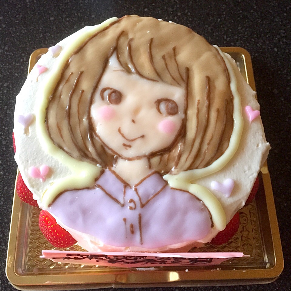 娘のバースデーケーキ 徳田有希さんのイラスト Namimo Snapdish スナップディッシュ Id D4lmaa