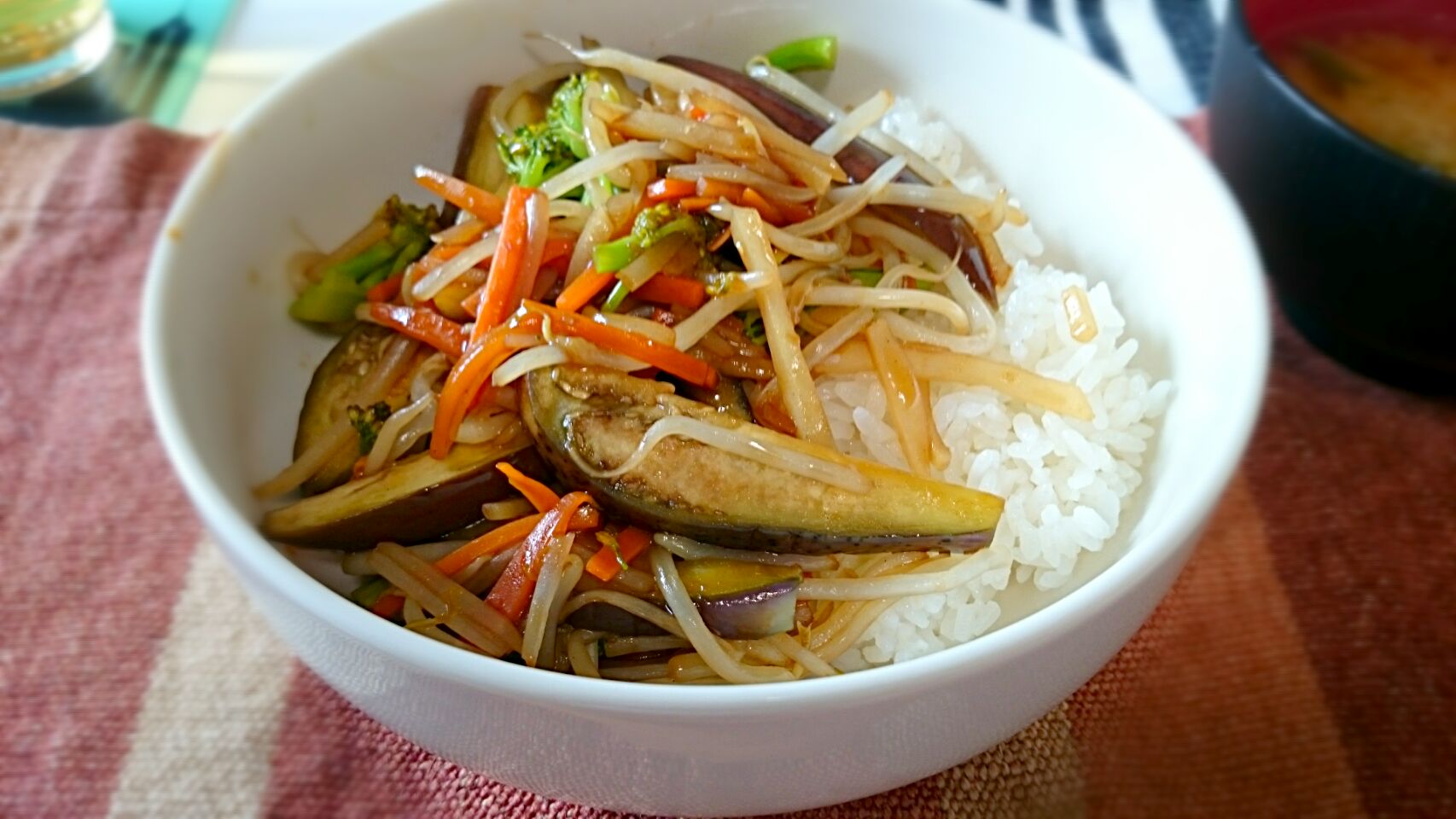 なす野菜炒め丼 Nob Snapdish スナップディッシュ Id Uviaya