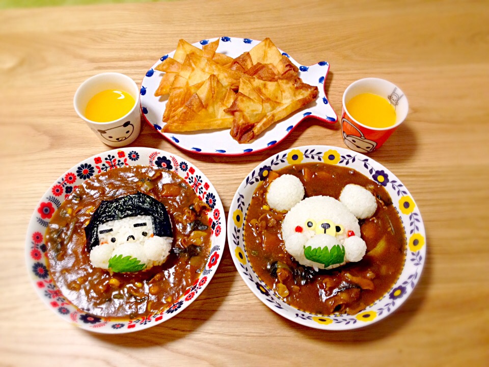 Ayumi Furukawaさんの料理 柏餅むしゃむしゃ 金太郎とくまさんのこどもの日カレー Chi Zu Snapdish スナップディッシュ Id Yah1oa