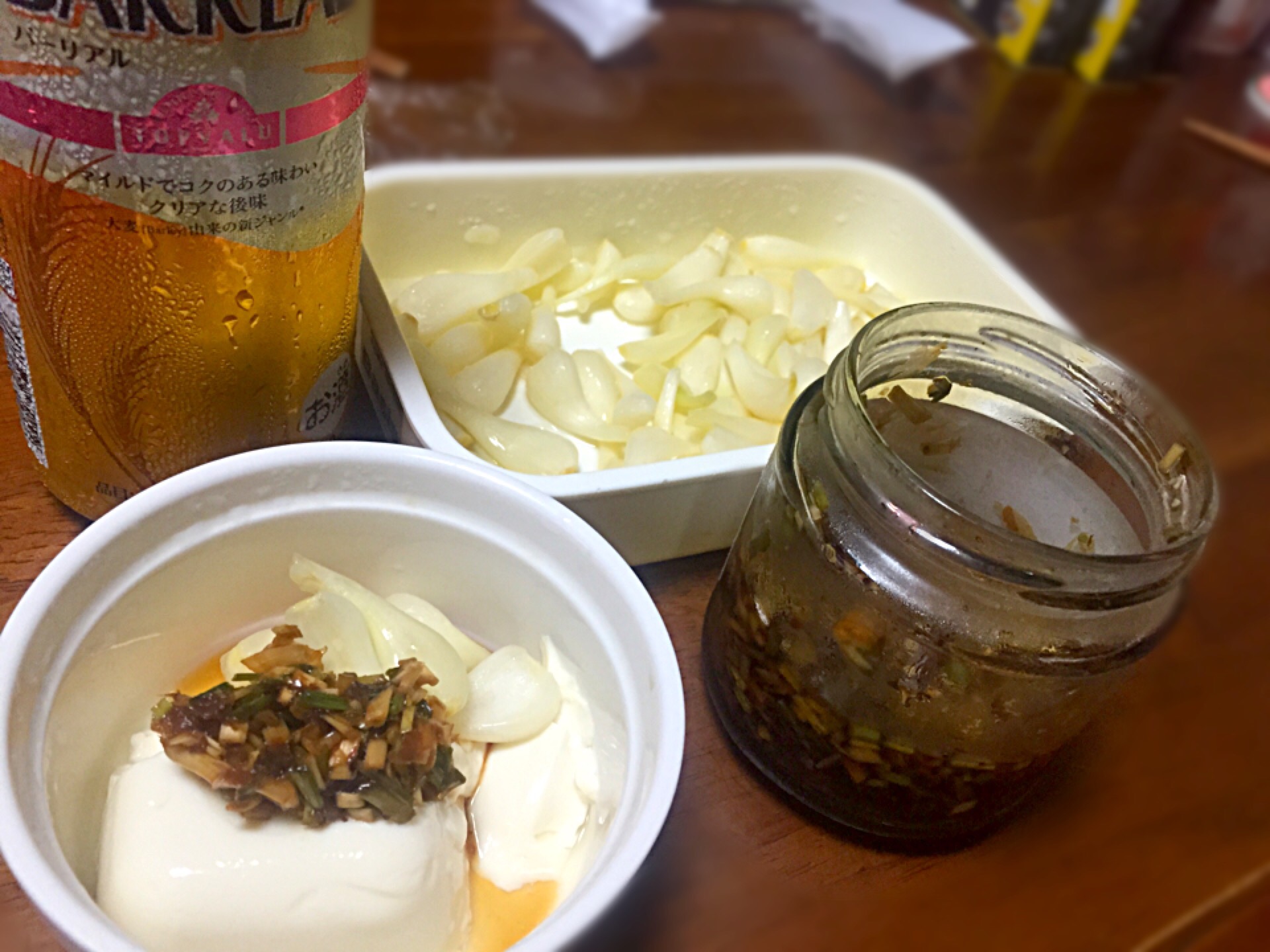 島らっきょうの塩漬けと島らっきょう茎の醤油漬け Shimoda Tohru Snapdish スナップディッシュ Id 4c94ka