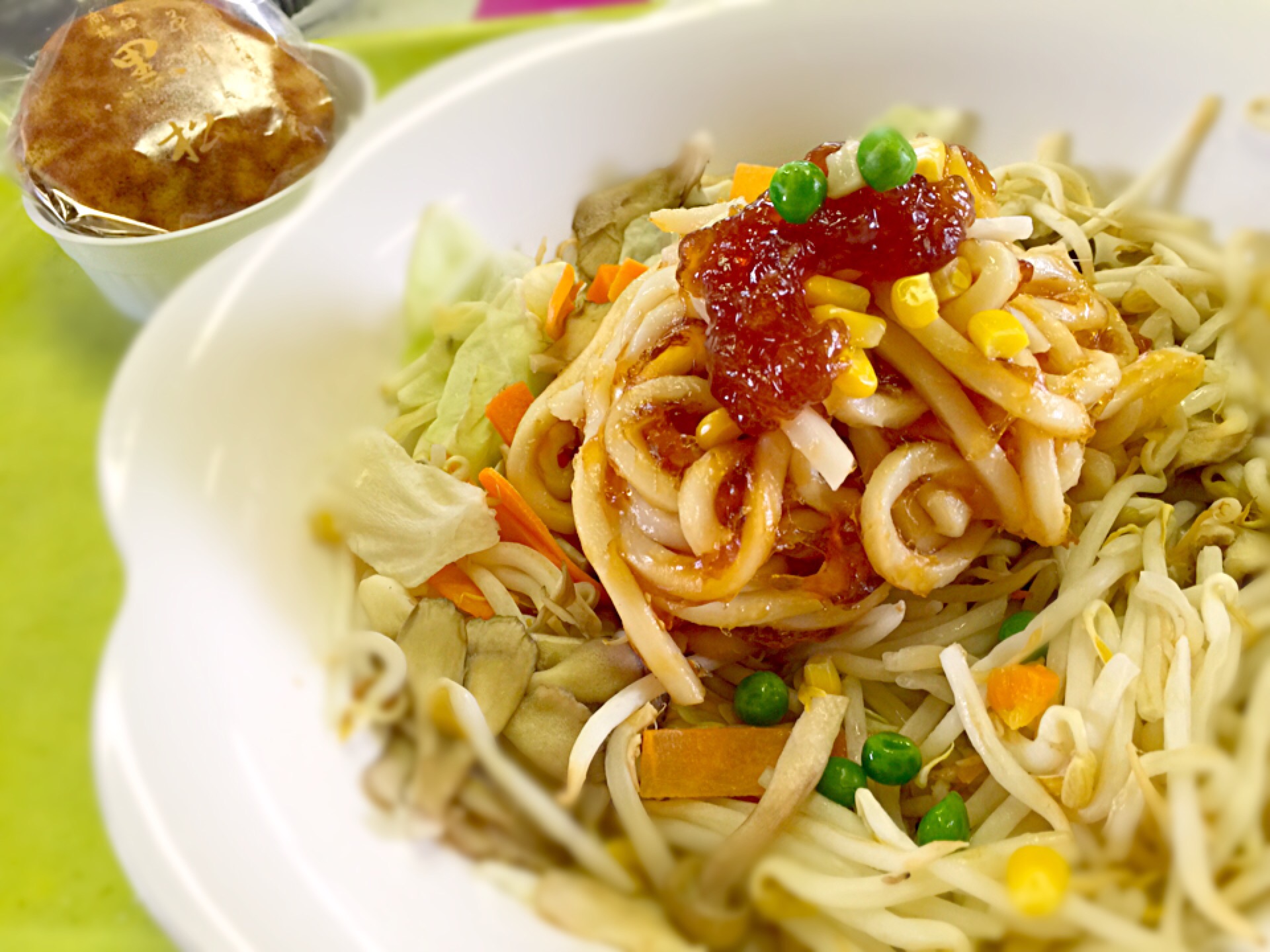 煮凝り風ジュレ掛け 冷やし野菜うどん マニラ男 Snapdish スナップディッシュ Id Hrjtba