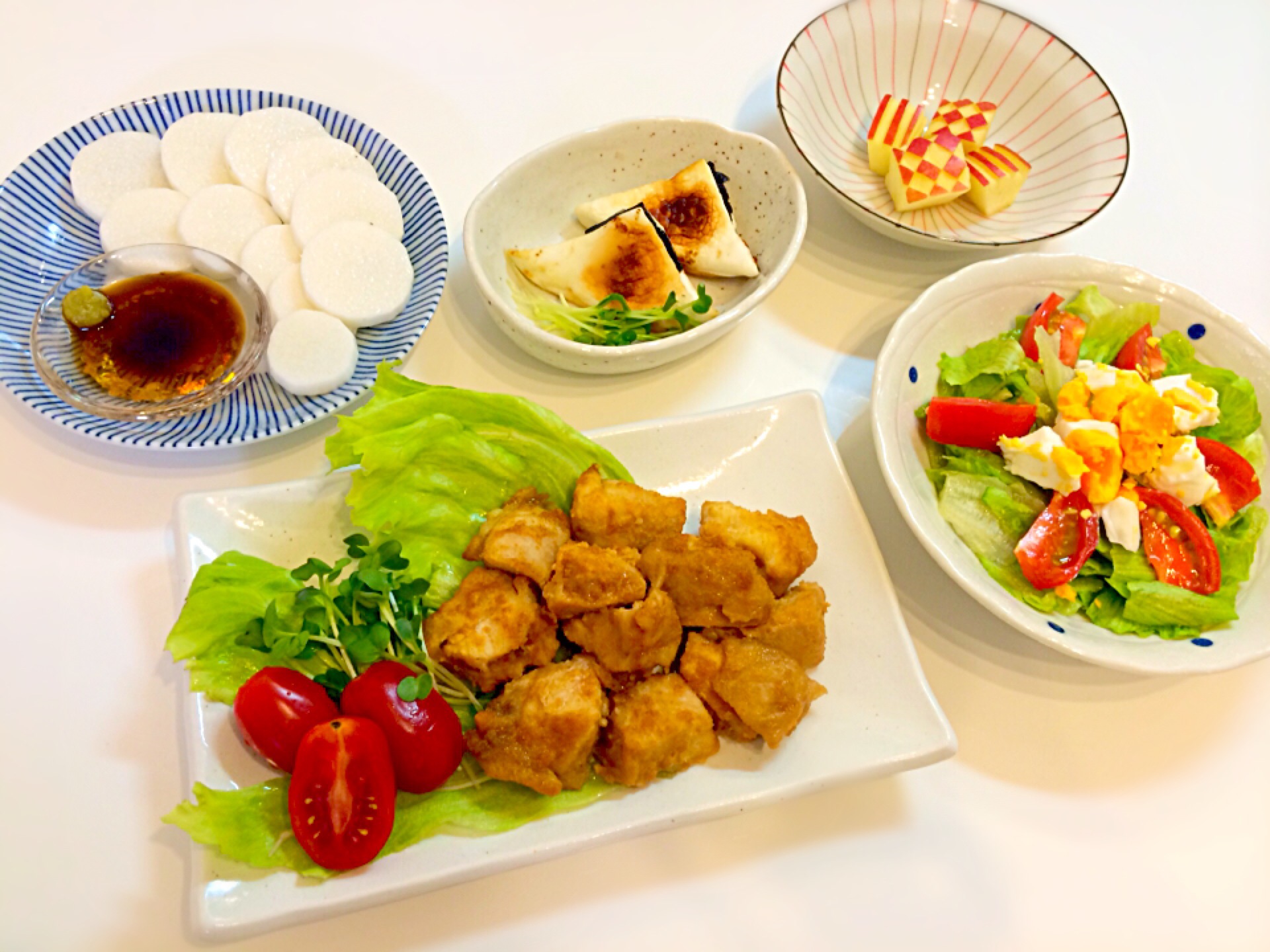 揚げない唐揚げ たまごサラダ はんぺんの磯辺チーズ焼き 長芋のわさび醤油など あや Snapdish スナップディッシュ Id Befqma