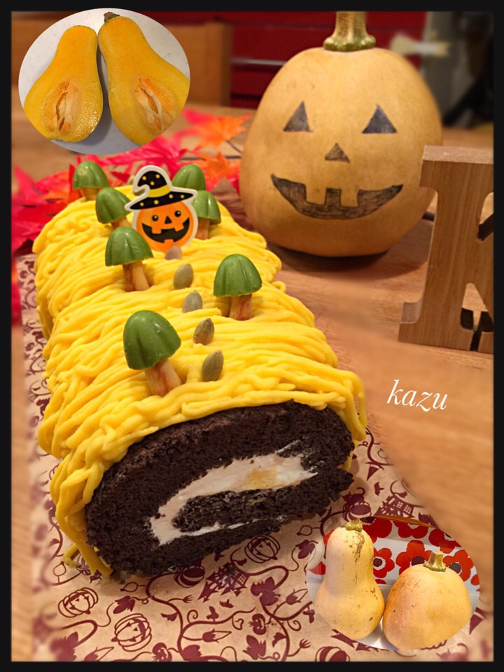 りずむさんの料理 シフォンロールケーキ でハロウィンケーキ Kazu Snapdish スナップディッシュ Id 5dih8a