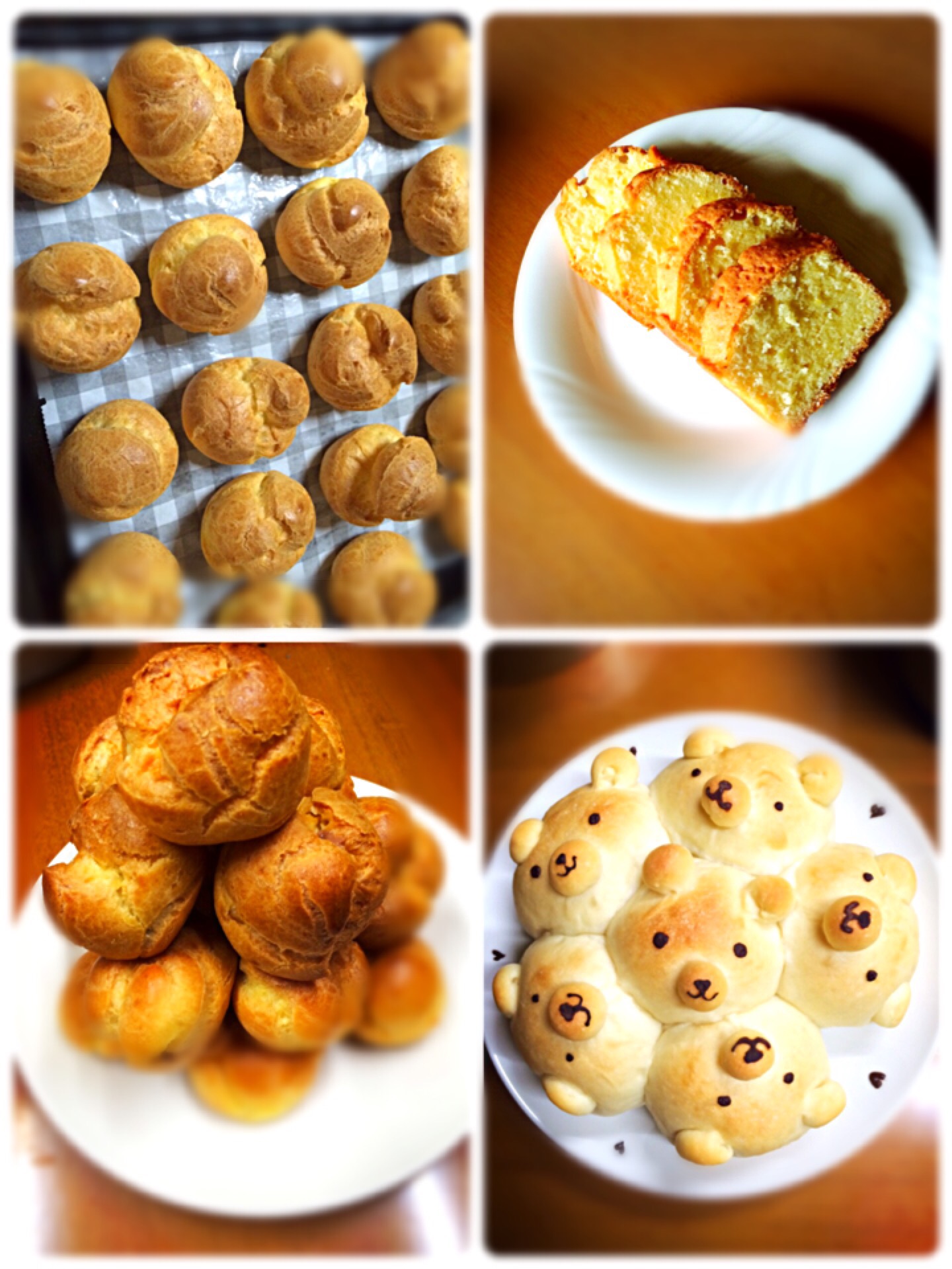 シュークリーム カスタード チョコカスタードパウンドケーキ ちぎりパン Dagiri Snapdish スナップディッシュ Id Faaoaa