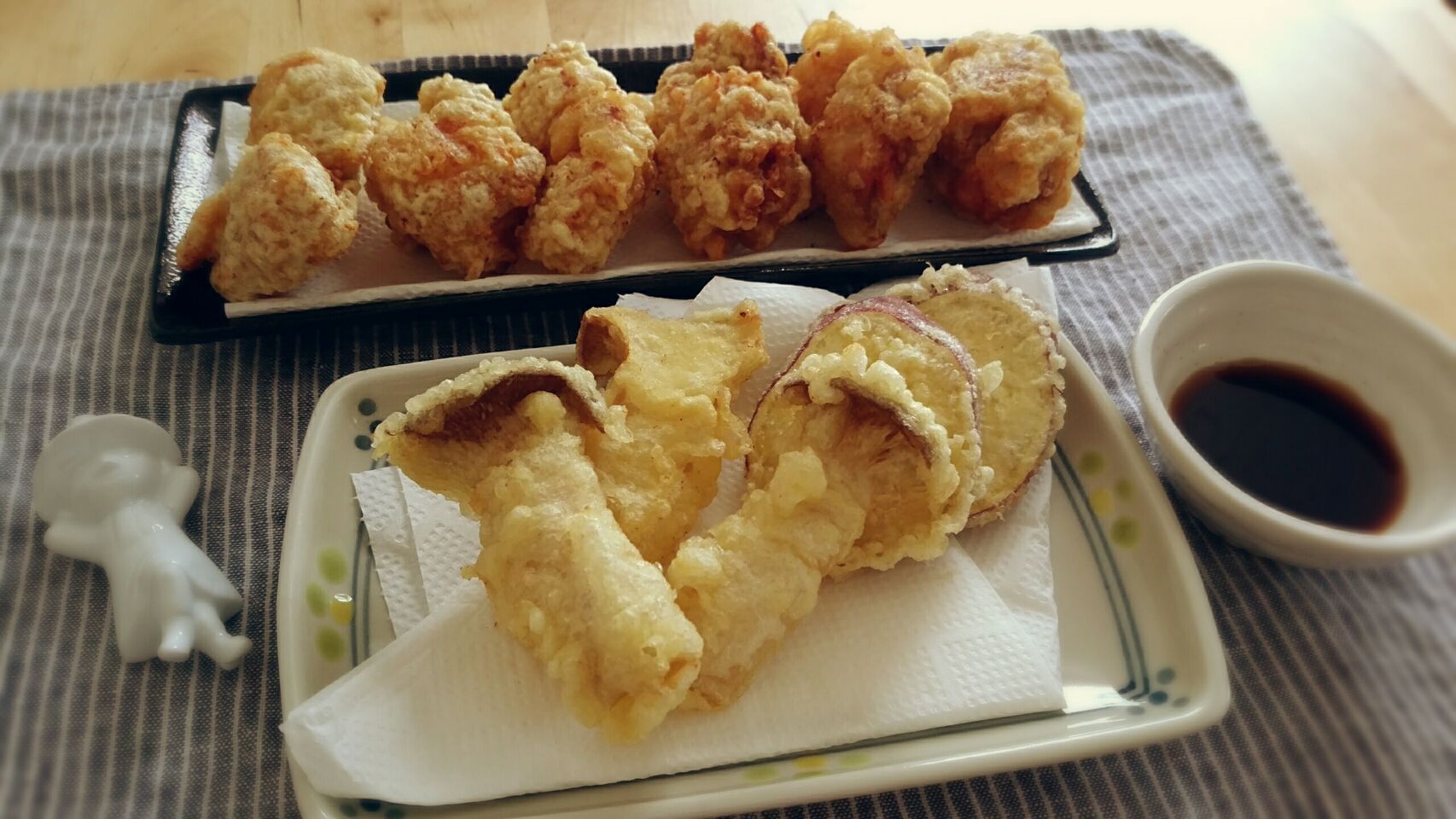 大分名物とり天 季節の野菜天 とり天サツマイモエリンギ天ぷら和食 Erichi Snapdish スナップディッシュ Id Myy8da