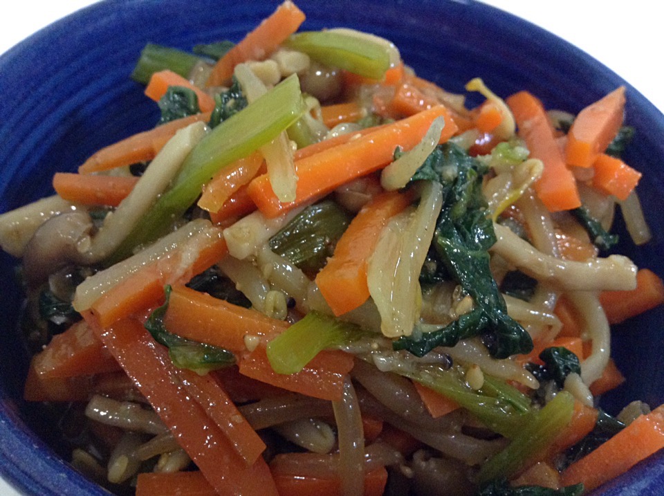 小松菜といろいろ野菜のナムル