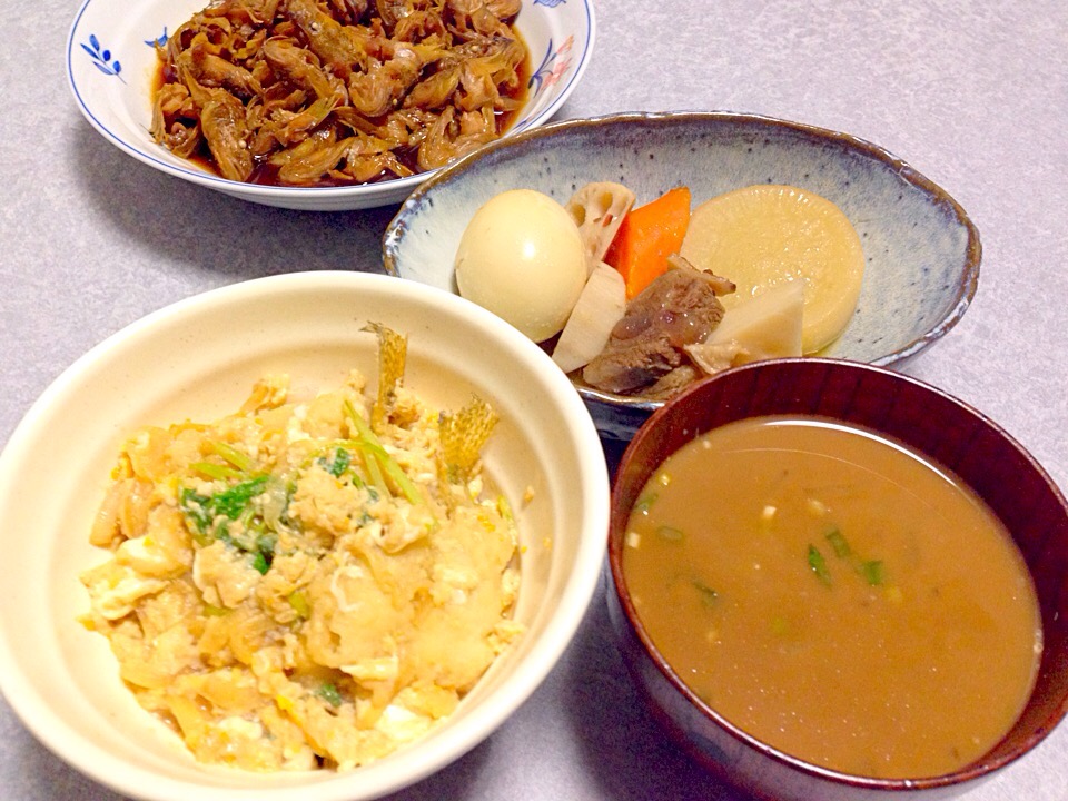 おでんと きのうの残りの天ぷらで作った天丼 Orie Ueki Snapdish スナップディッシュ Id W1jx5a