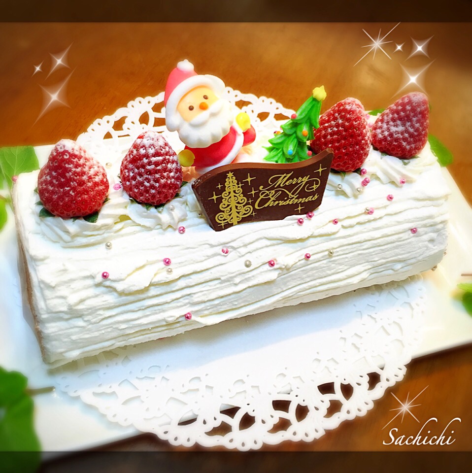 りずむさんのシフォンロールケーキでクリスマス Sachichi Snapdish スナップディッシュ Id Xblo5a