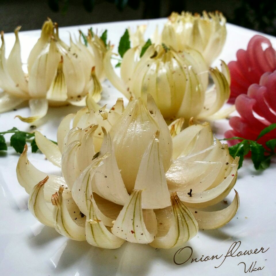 グリル焼きペコロスの華 Uka Snapdish スナップディッシュ Id Cq1xaa