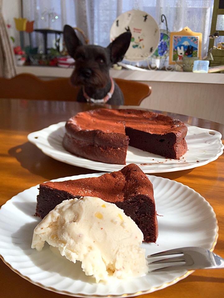 Chef 中川浩行さんの料理 トルタカプレーゼ イタリアカプリ島のチョコレートケーキは粉を入れずにココアを入れてしっとりと仕上げます Miki Snapdish スナップディッシュ Id Pxdi8a