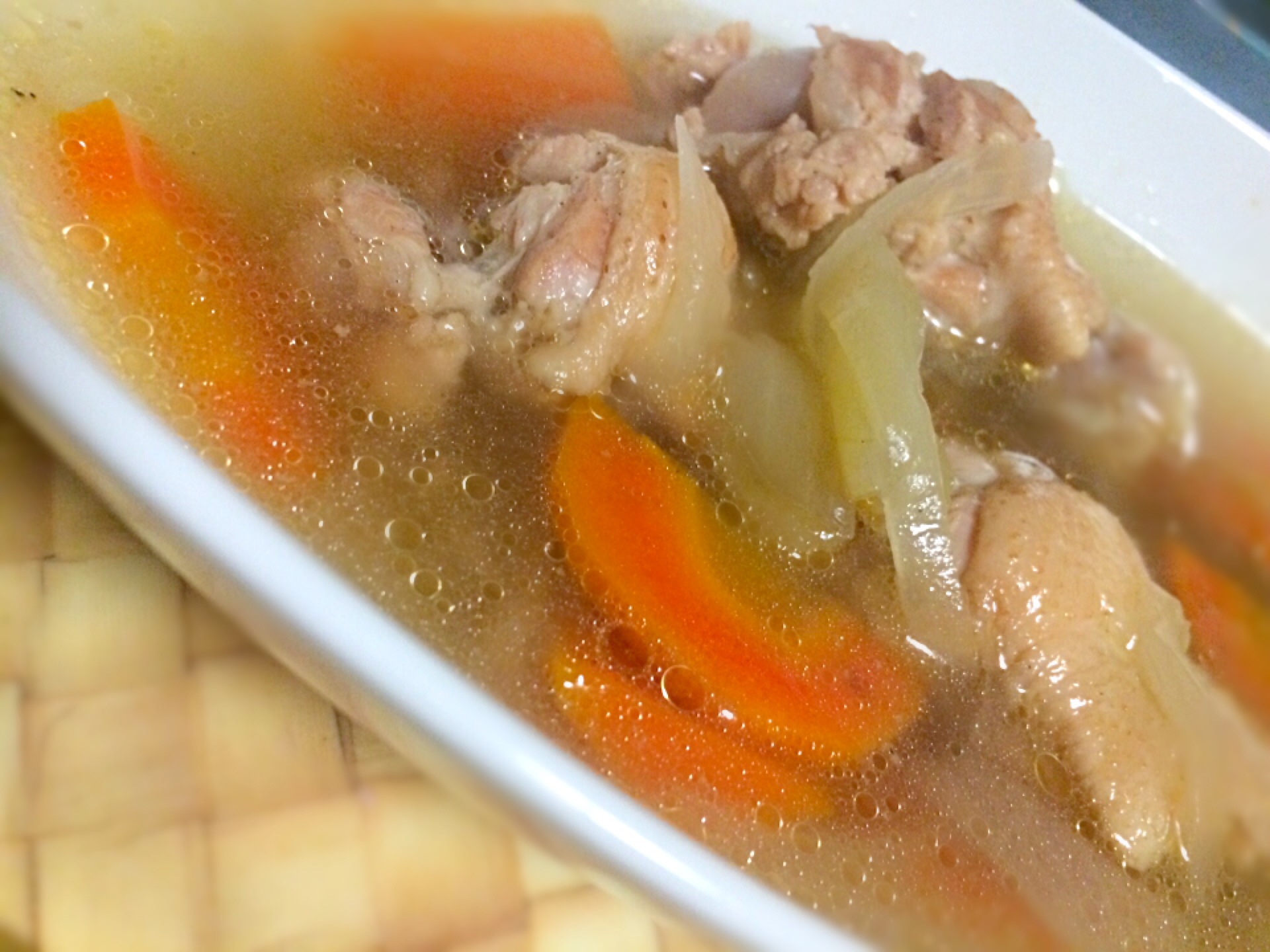 圧力鍋であっという間にトロトロ鶏骨付き肉の野菜スープ Ryoko Snapdish スナップディッシュ Id Quntka