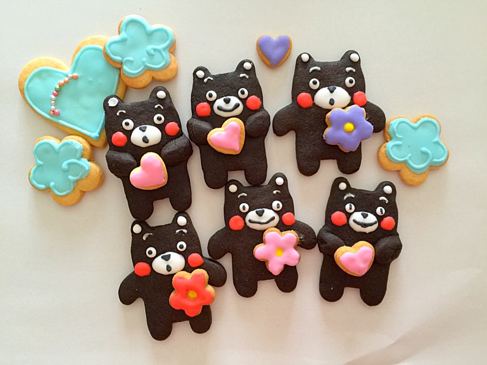 くまもん風クッキー#熊本#サンサンベーカリー