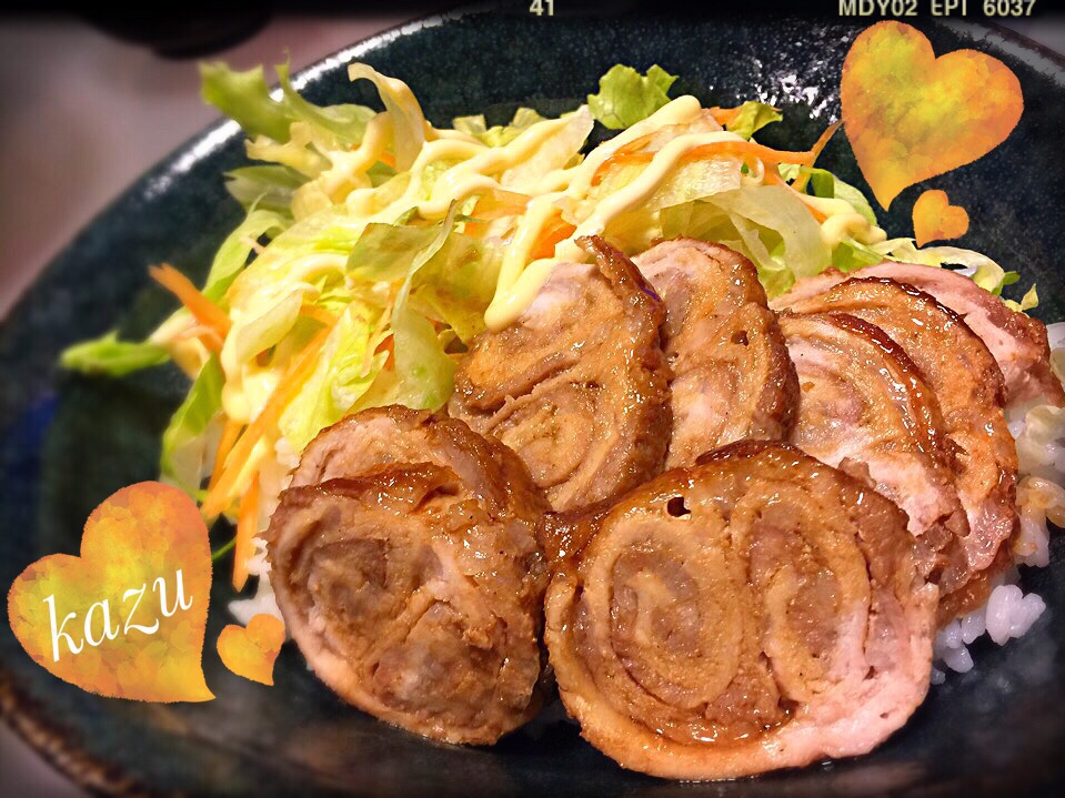 生姜焼き用ロース肉でチャーシュー丼 Kazu Snapdish スナップディッシュ Id Gdrvia