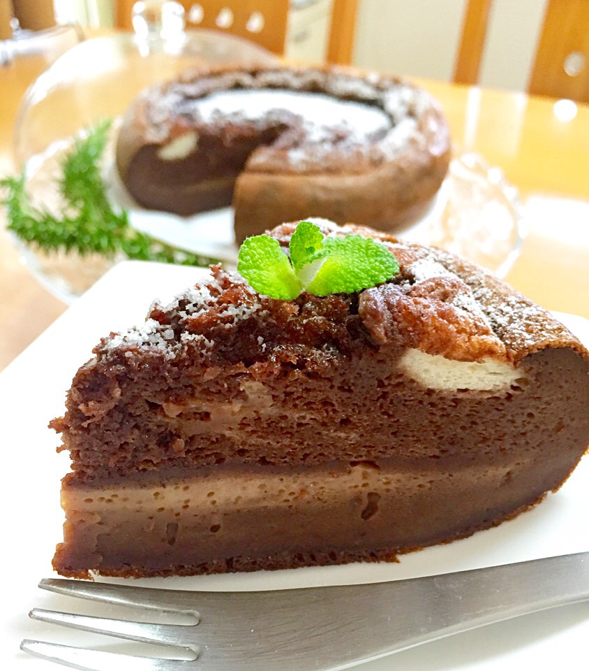 ホットケーキミックスで簡単 炊飯器でココアのマジックケーキ あつみん Snapdish スナップディッシュ Id Vzxpxa