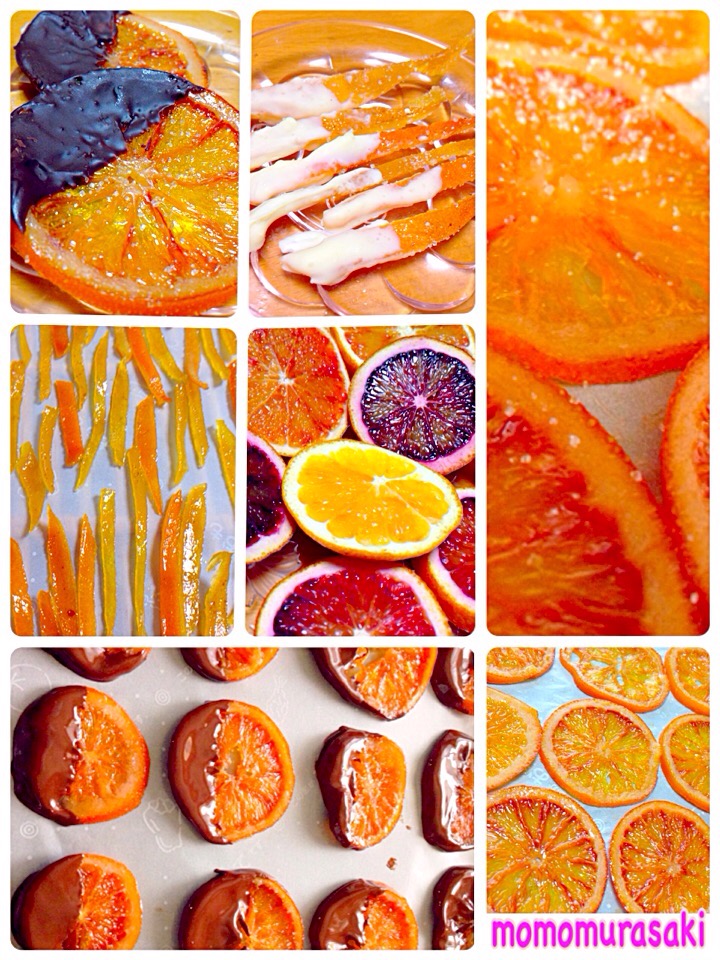さかぽんさんの料理 無農薬ブラッドオレンジで オレンジピールとオランジェット