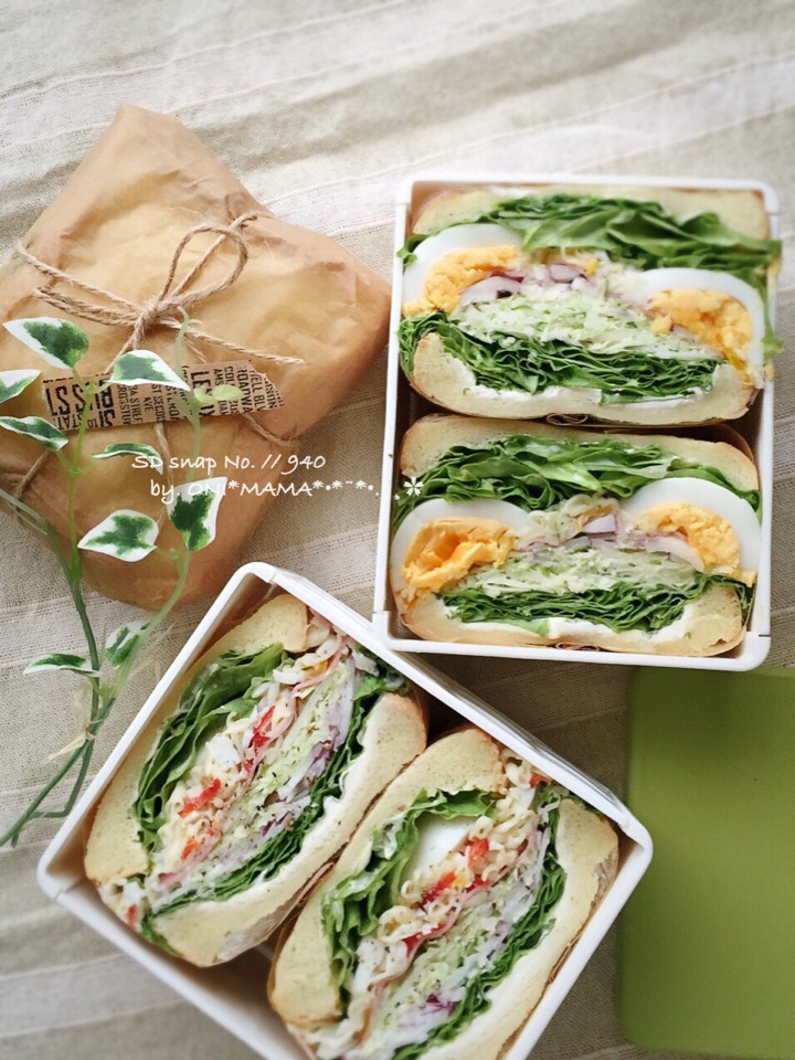 Imanaka Yukikoさんの料理 サンドイッチの包み方 Oni Mama Snapdish スナップディッシュ Id Pmuj8a