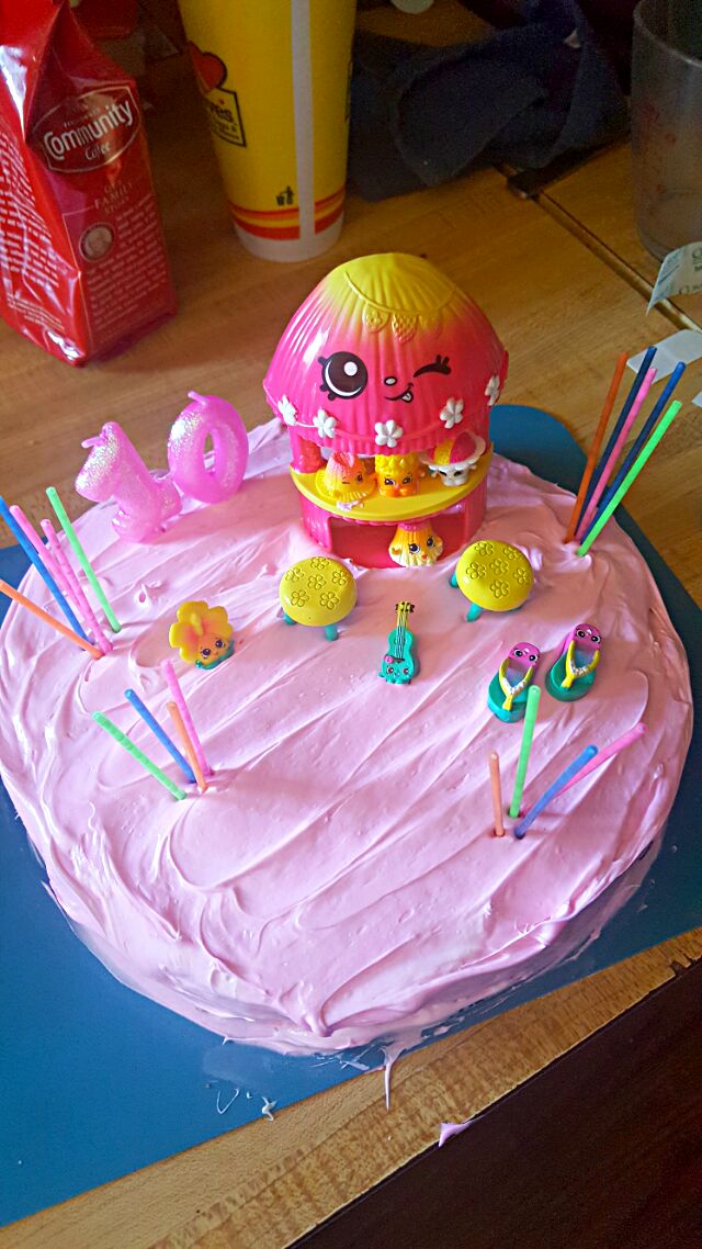 kelsy's 10th birthday shopkin tiki house cake