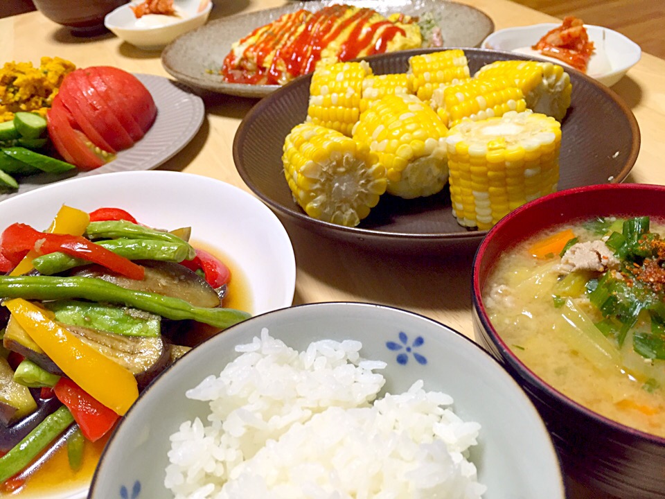 夏野菜たっぷりなお夕飯 Chihiro Snapdish スナップディッシュ Id Gmsyja