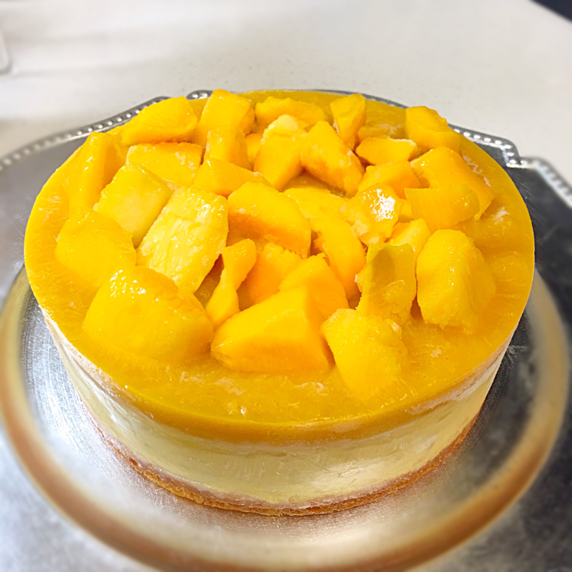 しのちゃんのマンゴーヨーグルトムースのケーキ Noriko Snapdish スナップディッシュ Id U4bmna