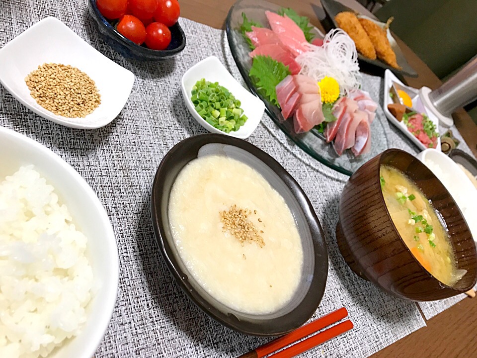 今夜の夕飯あら汁お刺身定食とろろご飯 ちえぞ Snapdish スナップディッシュ Id Wqcb0a