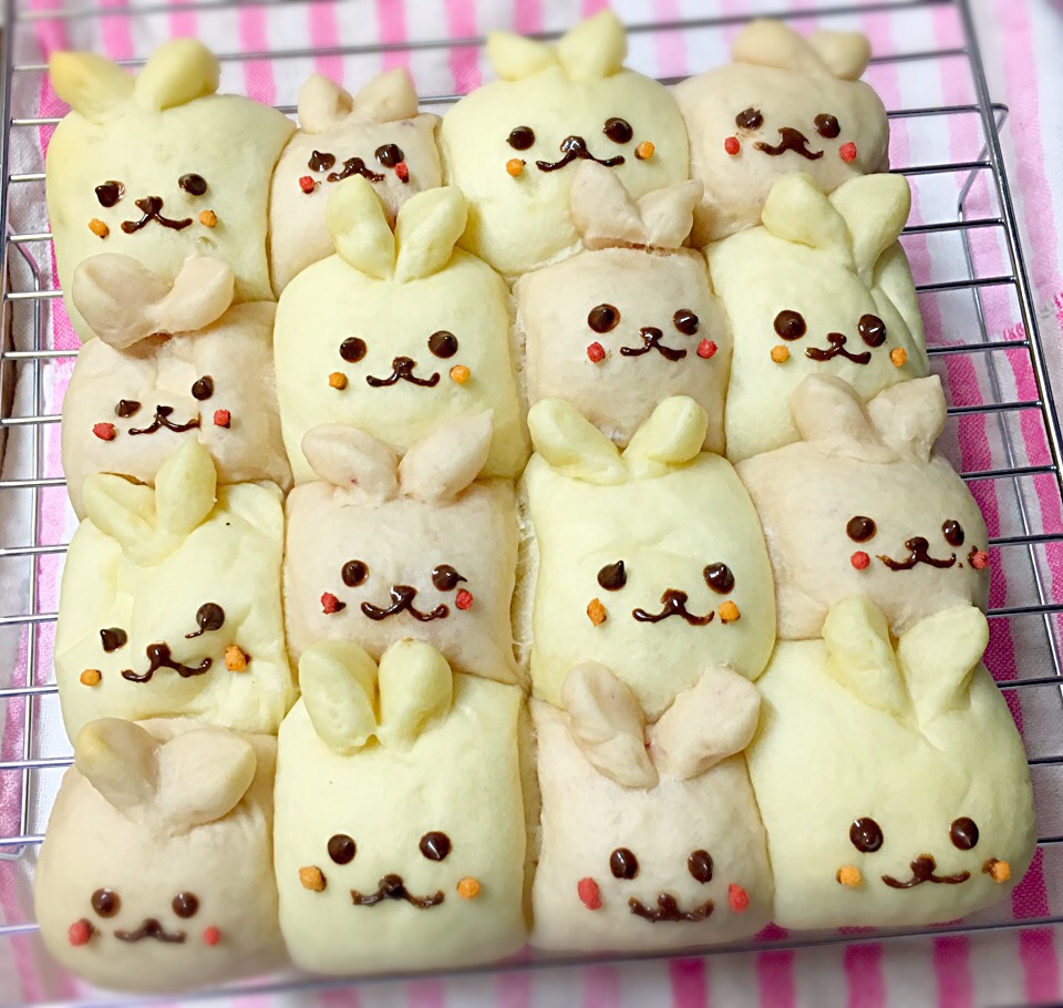 ホワイト系 絶品 ２色うさぎさんのちぎりパン その他 趣味 おもちゃホワイト系 Www Marengoef Com