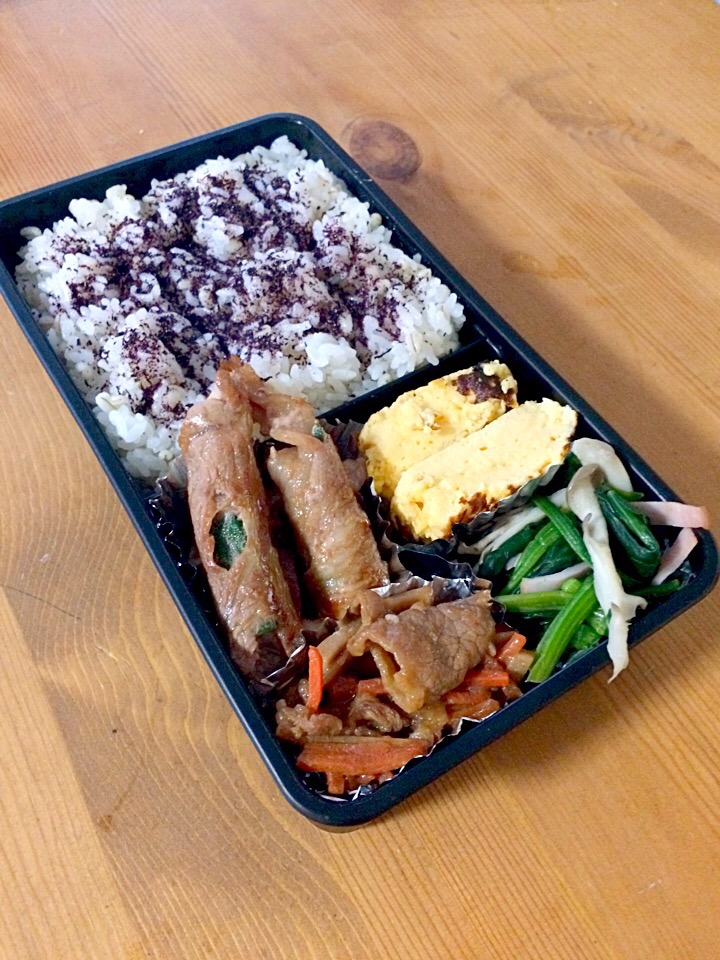 オクラの肉巻きbbqソース弁当 Meyou Snapdish スナップディッシュ Id Kyldja