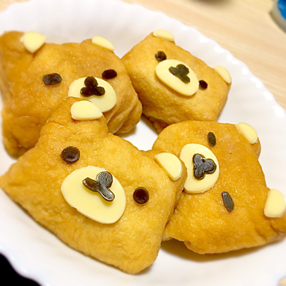 クマさんいなり寿司 クマいなり寿司お寿司可愛いキャラ弁 Karin Snapdish スナップディッシュ Id Qshlla