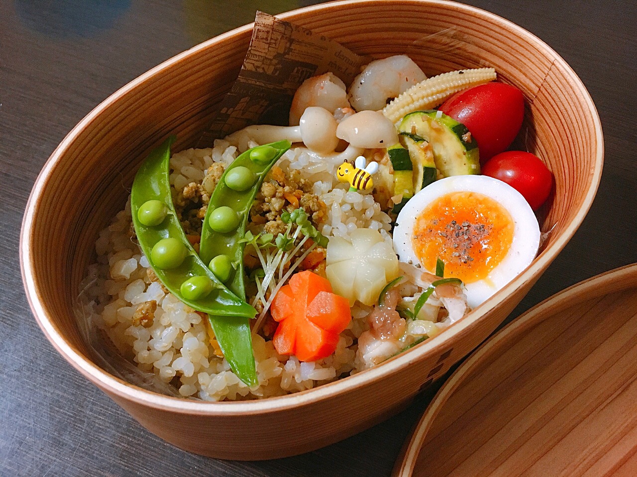 夏休み子供ワッパお弁当記録おべんたぐらむワッパ弁当 ドライカレー Yu5min Snapdish スナップディッシュ Id Kinxoa