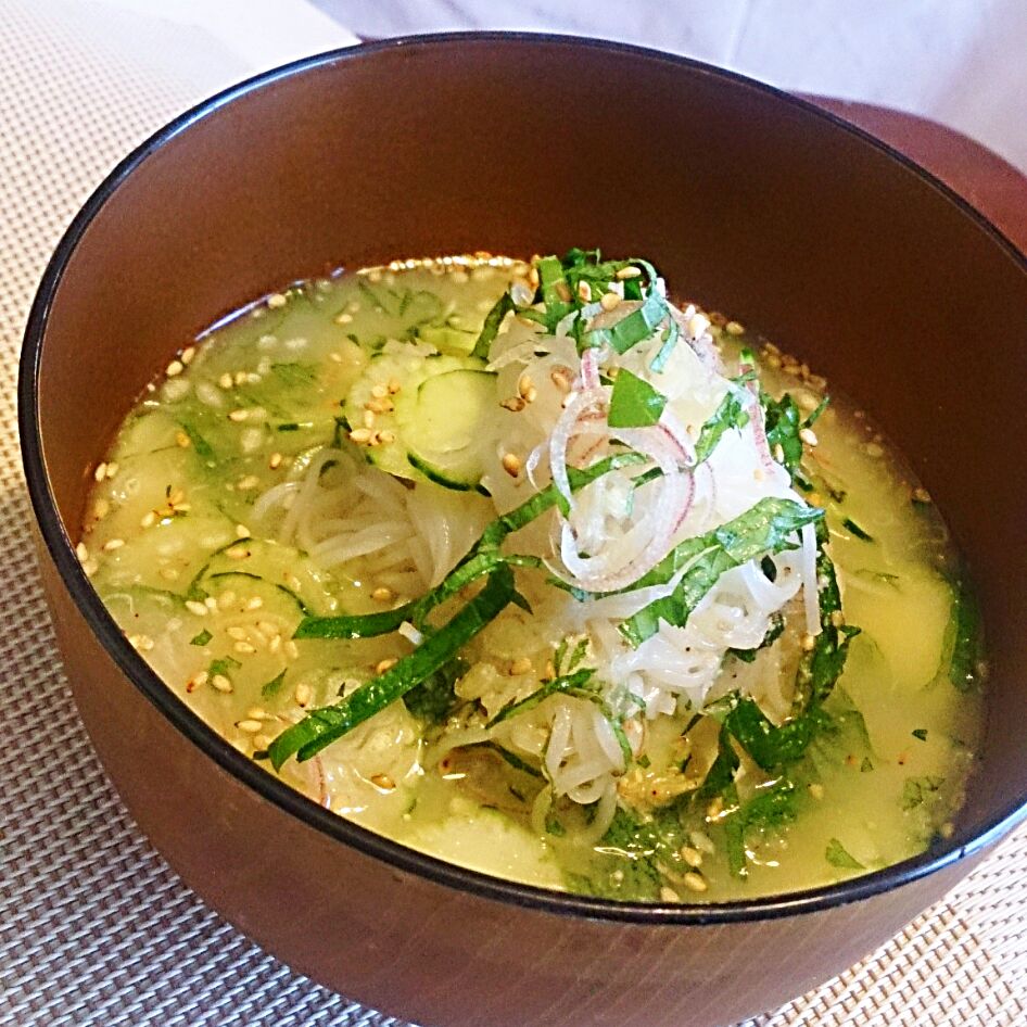 冷や汁風 素麺 夏の食欲不振対策 Mi Neneco Snapdish スナップディッシュ Id Eyxs0a