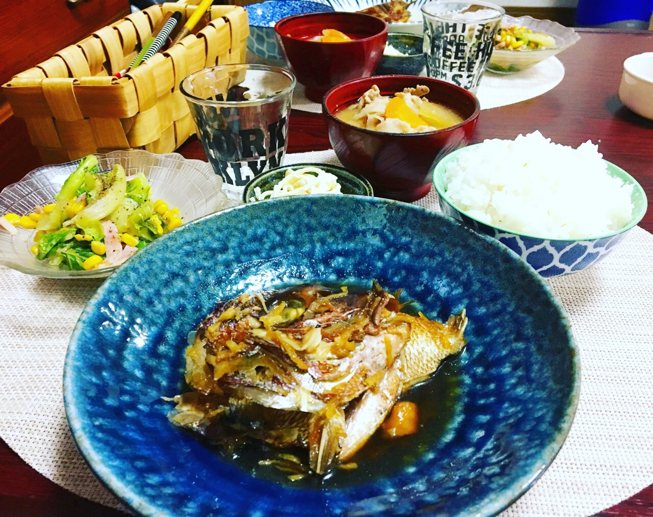 夕飯の献立簡単レシピ簡単料理簡単鯛のあら煮豚汁リメイク料理粕汁 Tonchan Snapdish スナップディッシュ Id Abklna