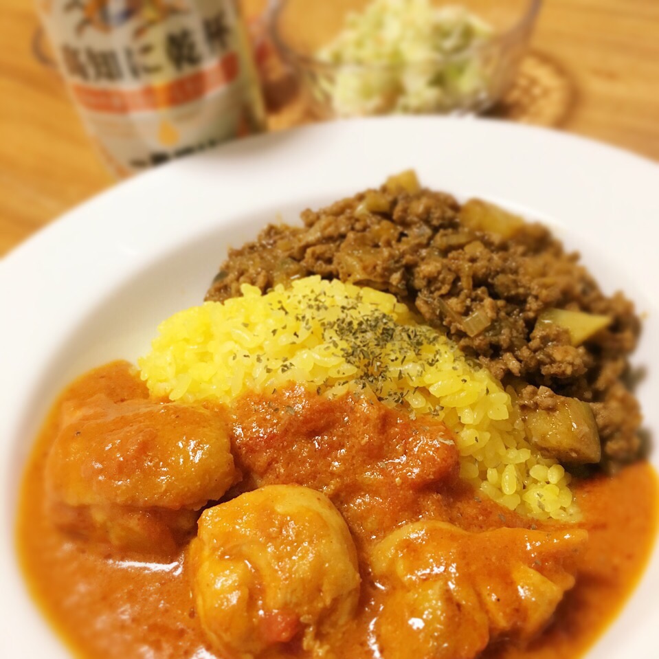 バターチキン キーマカレー みかりん Snapdish スナップディッシュ Id 41ujoa