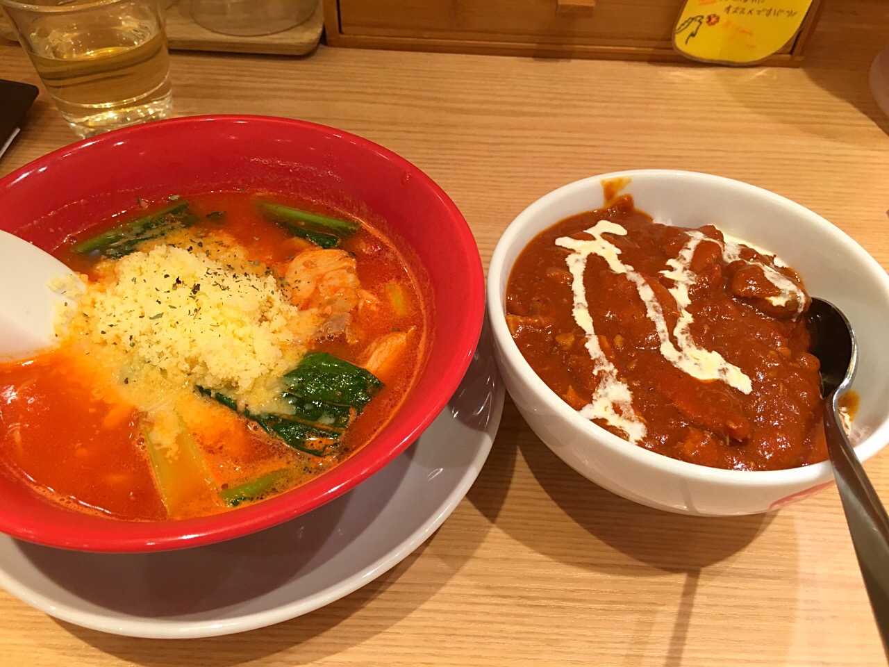 トマトカレーセット ハーフチーズラーメン太陽のトマト麺 創作カレー カリー仙人 Snapdish スナップディッシュ Id Jvtaga