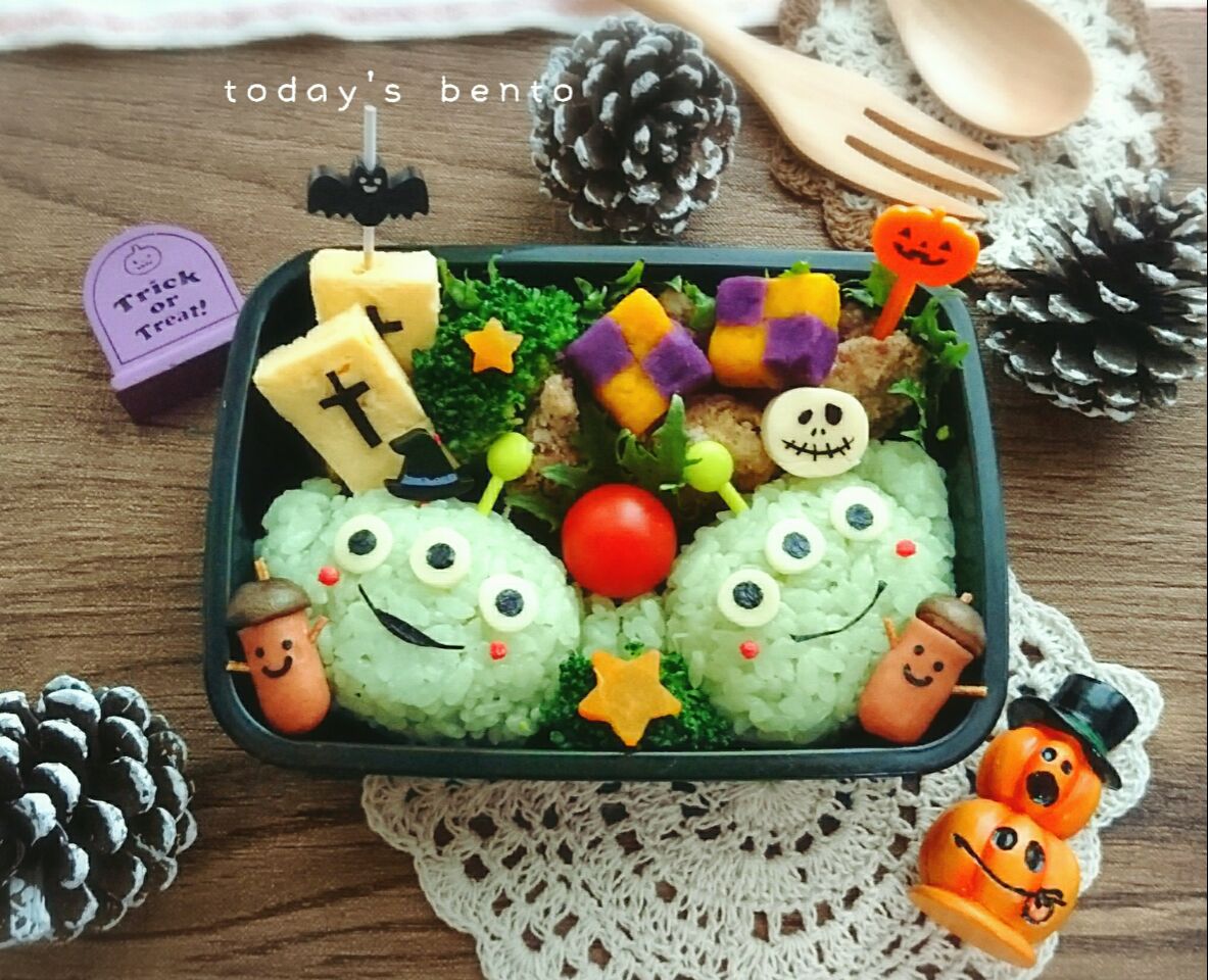 リトルグリーンメンのハロウィン弁当 Erinko05 Snapdish スナップディッシュ Id D0sdga