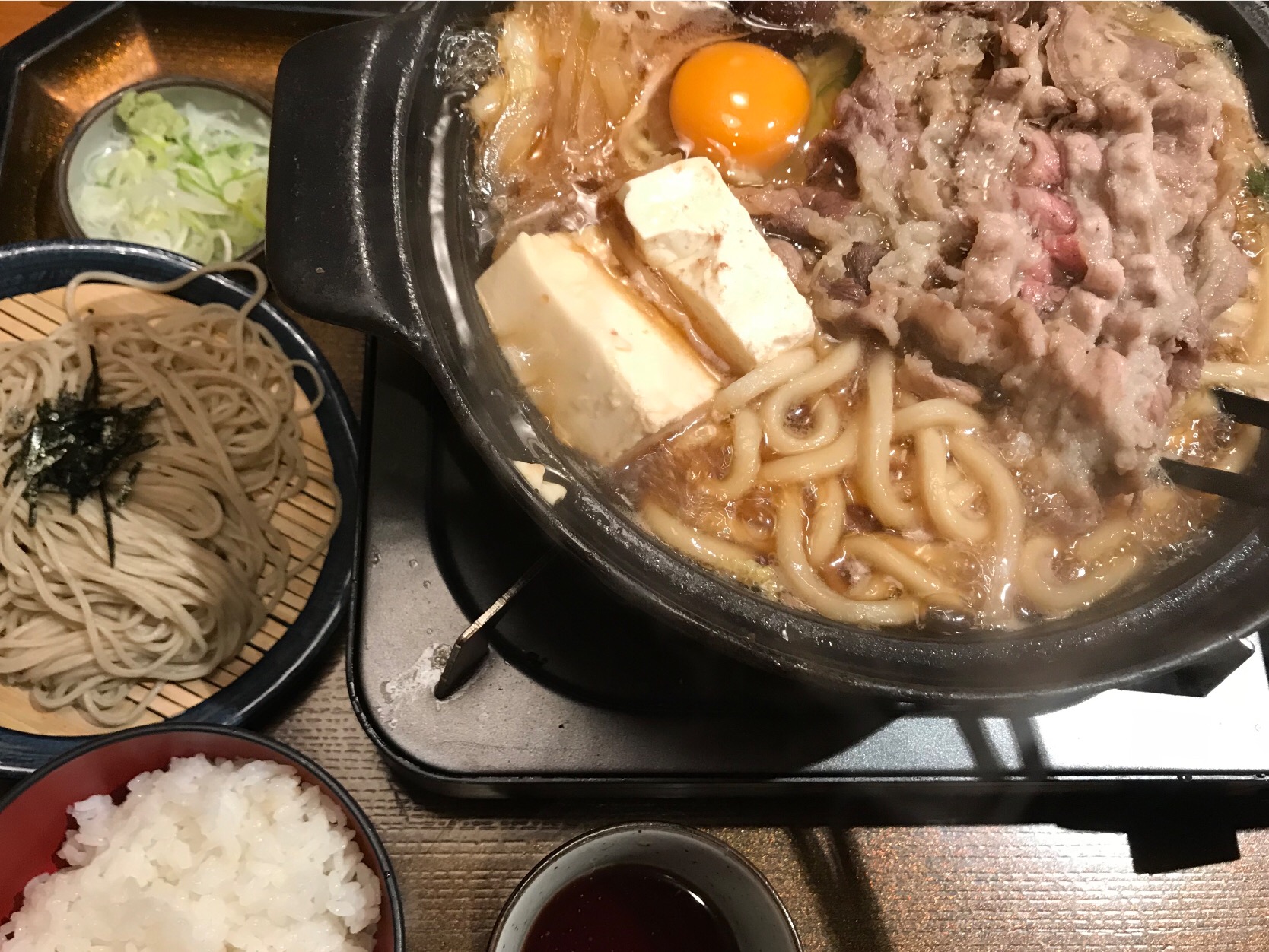 すき焼き鍋うどん定食 そば Takashiwaga Snapdish スナップディッシュ Id Blulua