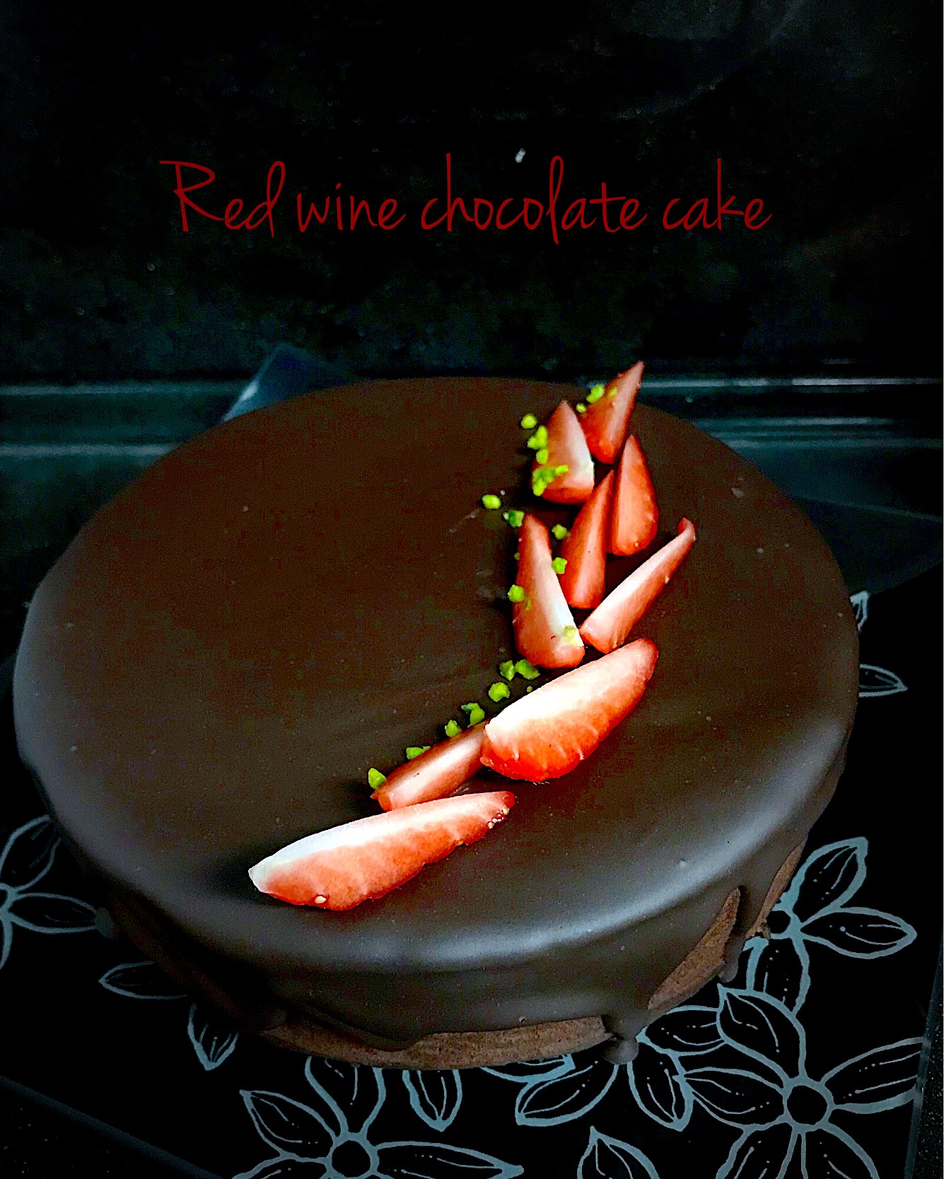 まちまちこさんの料理 赤ワインチョコレートケーキ／ Red Wine Chocolate Cake