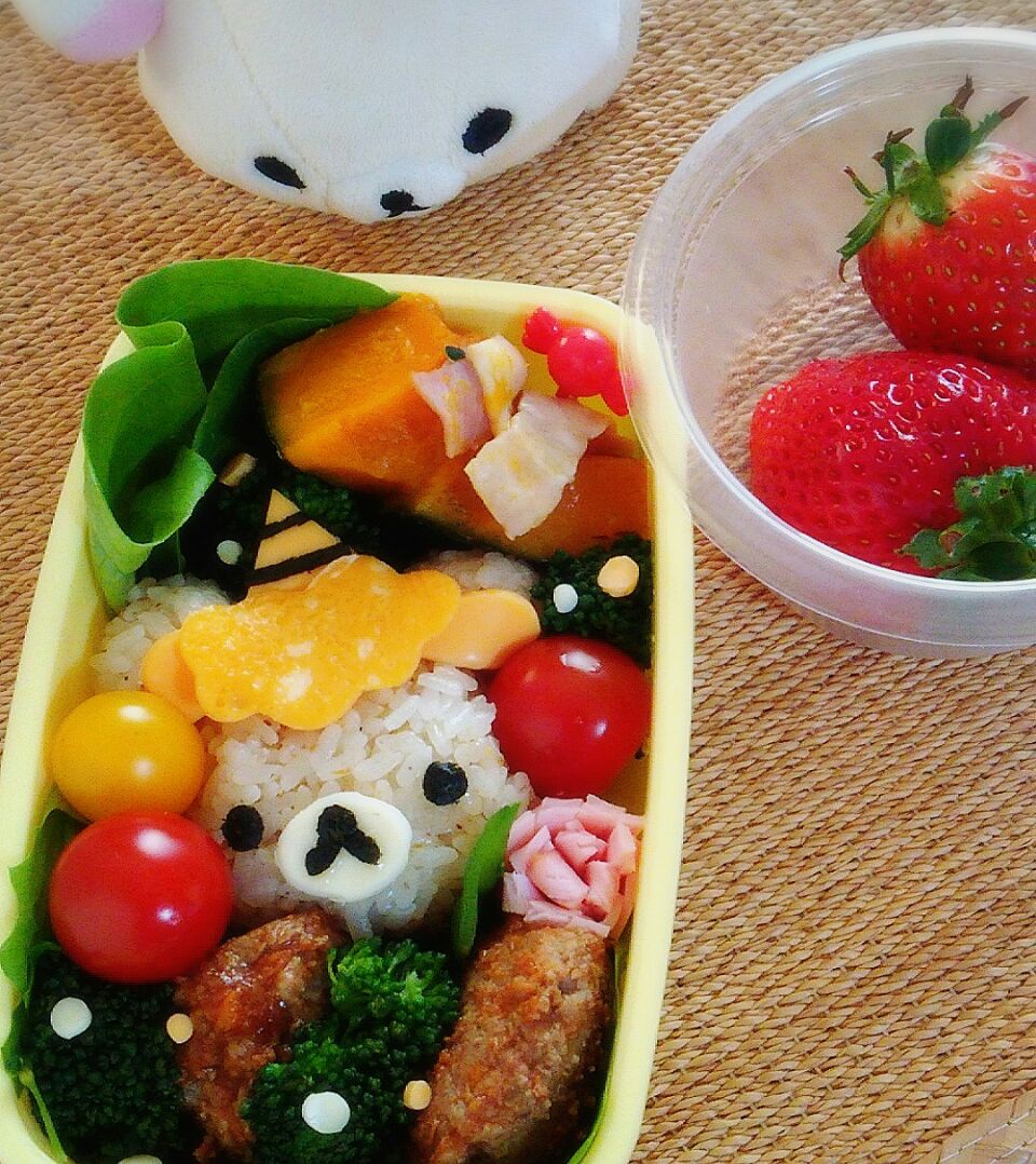 鬼リラックマのお弁当 鬼リラックマリラックマリラックマ弁当キャラ弁rilakkuma Lunchbox節分 そらねこ Snapdish スナップディッシュ Id Vufwla