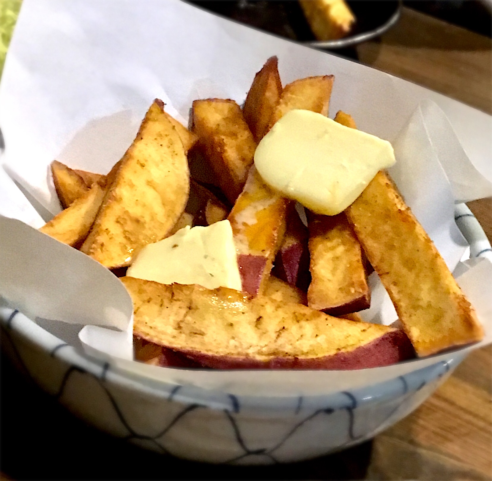 おさつバターさつまいも唐揚げバター孫の好物居酒屋ヲヰヌ温泉にて Mottomo Snapdish スナップディッシュ Id Esflja