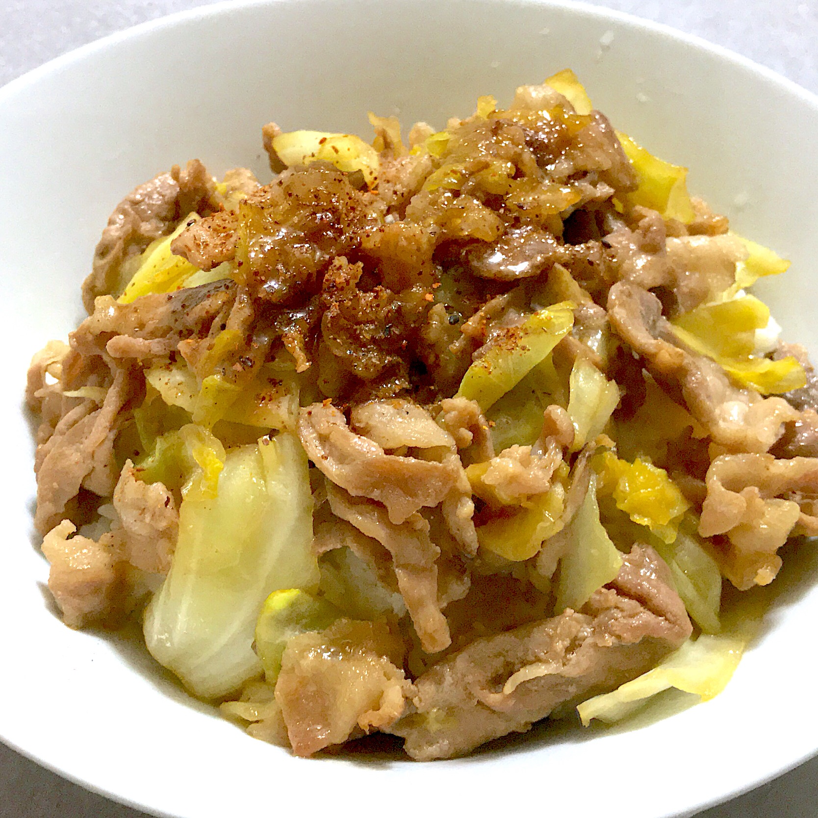 豚こまキャベツのスタミナ丼 豚こま切れ肉キャベツ Single Cook Snapdish スナップディッシュ Id Co9wga