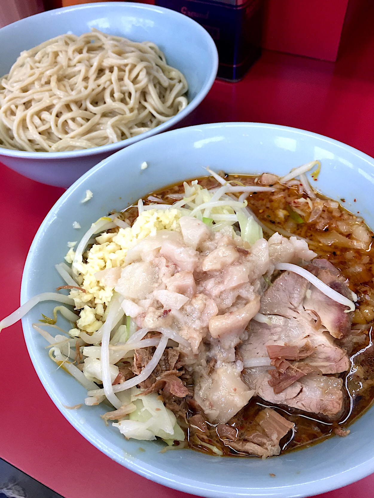 ラーメン二郎中山駅前店でつけ麺頂きましたコールは 麺少なめ ニンニク アブラ Nomu S キッチン Snapdish スナップディッシュ Id 90pupa